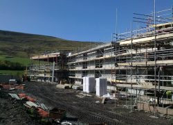 Scaffolding Super School Ebbw Vale, Pinnacle Access Services, Scaffolding Bridgend, Scaffolding Swansea, scaffolding Neath, scaffolding Vale Of Glamorgan