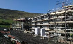 Scaffolding Super School Ebbw Vale, Pinnacle Access Services, Scaffolding Bridgend, Scaffolding Swansea, scaffolding Neath, scaffolding Vale Of Glamorgan