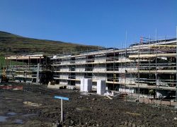 Scaffolding Super School Ebbw Vale, Pinnacle Access Services, Scaffolding Bridgend, Scaffolding Swansea, scaffolding Neath, scaffolding Vale Of Glamorgan