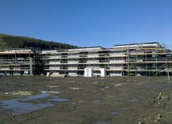 Scaffolding Super School Ebbw Vale, Pinnacle Access Services, Scaffolding Bridgend, Scaffolding Swansea, scaffolding Neath, scaffolding Vale Of Glamorgan